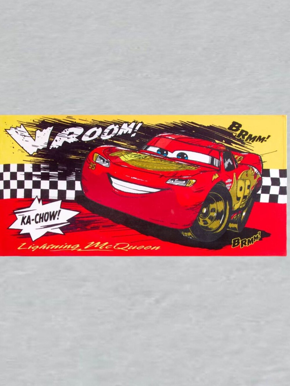 Lightning McQueen Beach Towel Measures 29 x 59 inch